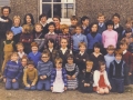 1981 - Back Row: Niall Boland, Mrs. Reardon, Fiona Breen, Ann O'Dwyer, J. Harty, Helen O'Keeffe, James O'Keeffe, Michael O'Dwyer, Denis Harty, Dan Ryan, Carmel Breen. Second Row: Con O'Dwyer, Valerie Breen, Willie Hanley, Conor O'Dwyer, Paul Leahy, Donal Grace, Jessy Butler, Mairead Butler, Mary B. O'Dwyer, Michael English. Third Row: Diarmuid Grace, Daniel Grace, Joan O'Dwyer, Lillian Hanley, Sean Grace, Mark Butler, Susan Leahy, James Hanley, Stephen Ryan. Front Row: Fergal Grace, Majella Hanley, Patrick O'Dwyer, Paschal O'Connell, Deirdre O'Donnell, Olivia McInerney, Triona Breen, Noirin Grace.